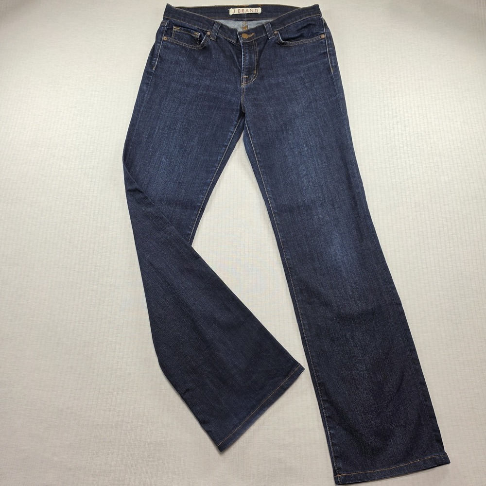 J Brand Dark Wash Denim Bootcut Straight Leg Jeans 29 Indie Sleaze Y2K 30" Waist